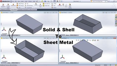 covert to sheet metal|convert solid metal to sheet metal.